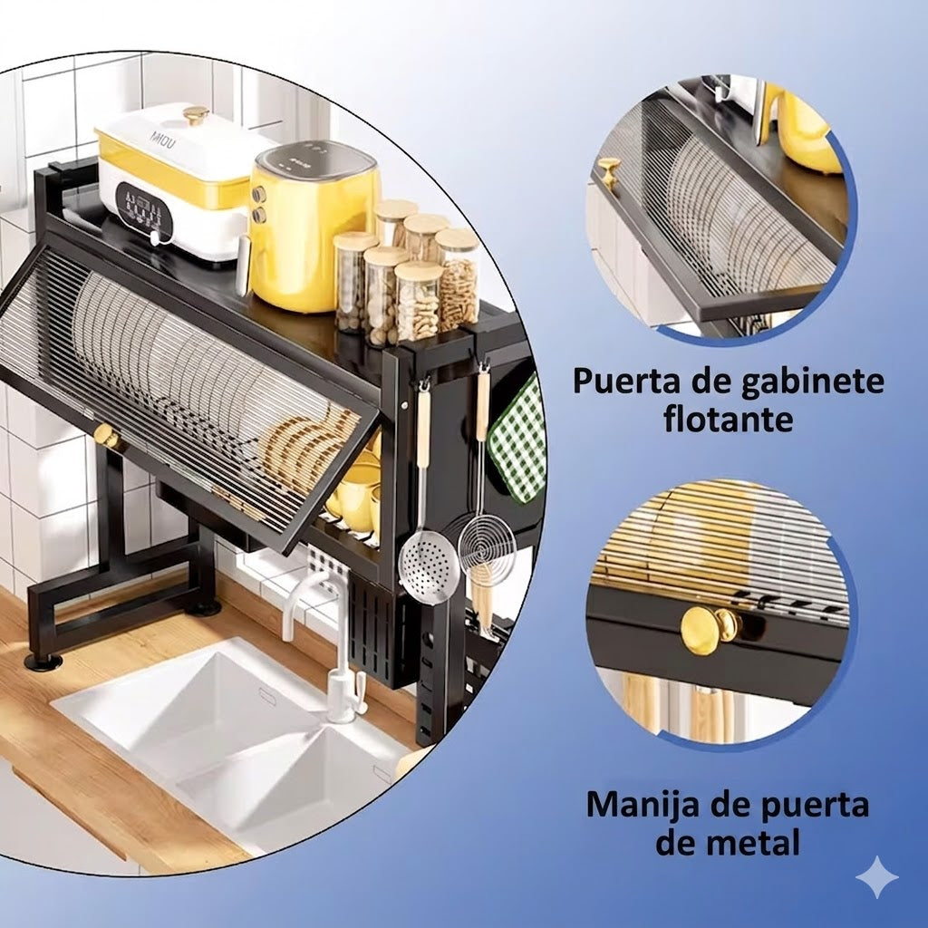 RACK ORGANIZADOR DE COCINA MULTIFUNCIONAL